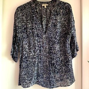 Joie 100% Silk Marble like print blouse XS